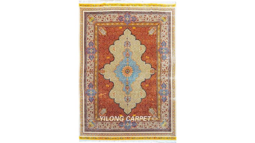 handmade silk rug large