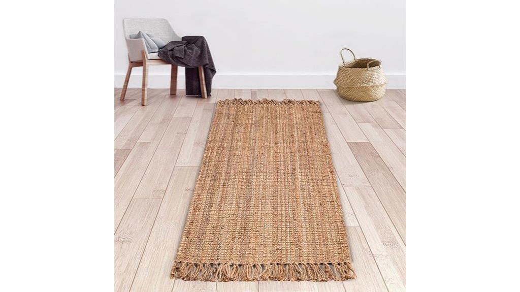 handwoven jute runner rug