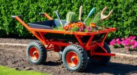 heavy duty garden cart dumps