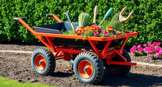 heavy duty garden cart dumps