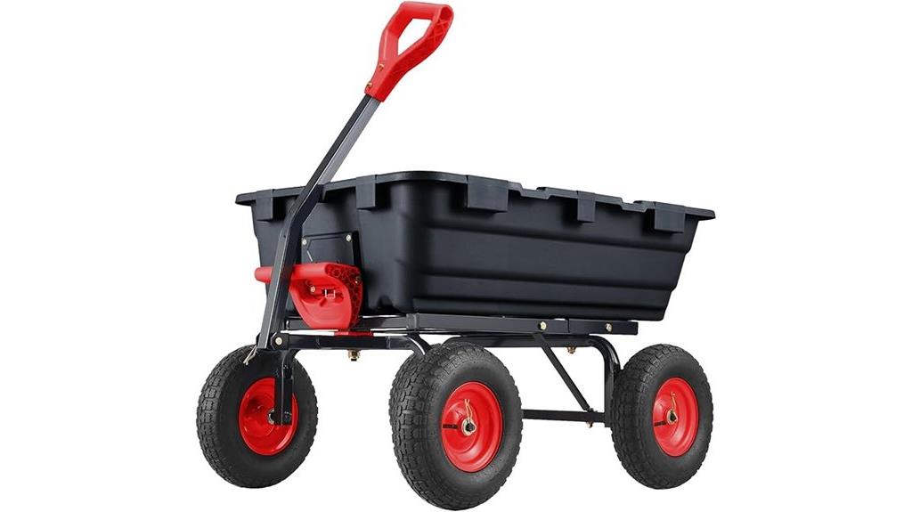 heavy duty garden dump cart