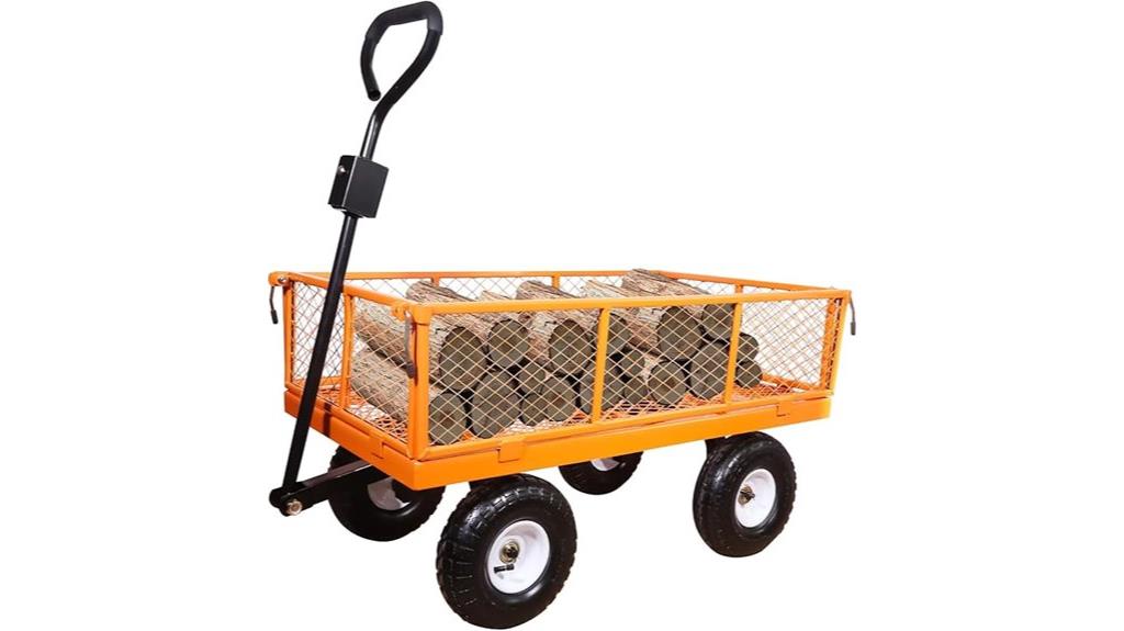 heavy duty metal garden cart