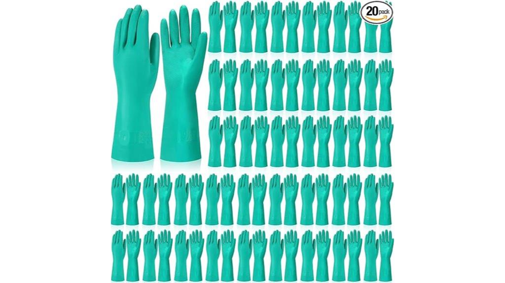 heavy duty nitrile cleaning gloves