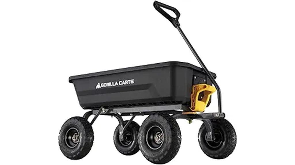 heavy duty poly garden cart