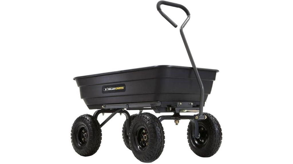 heavy duty poly garden cart