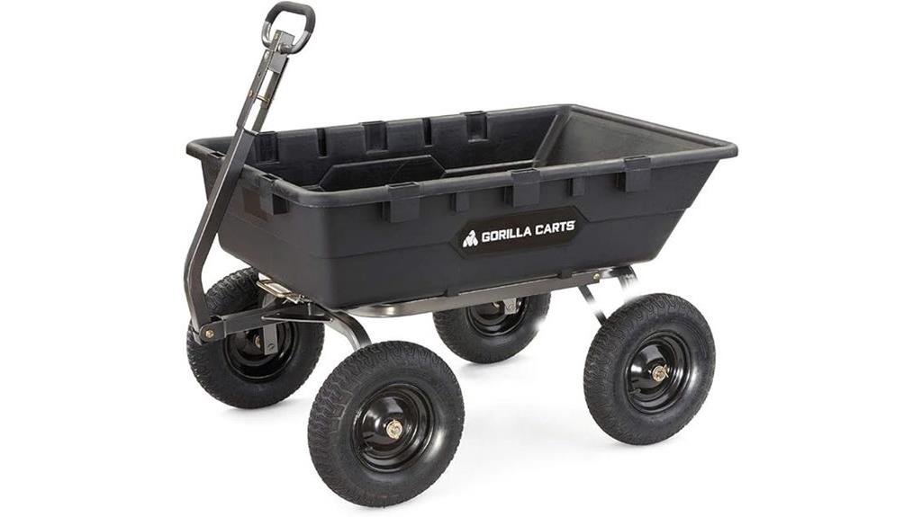heavy duty poly yard cart