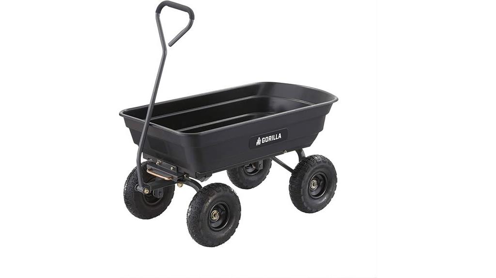 heavy duty steel dump cart