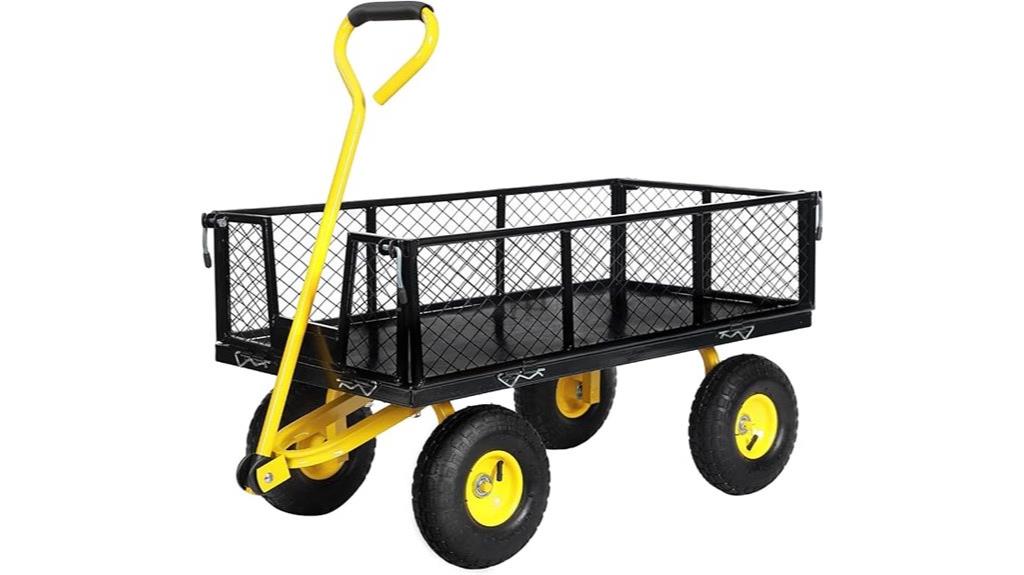 heavy duty steel garden cart