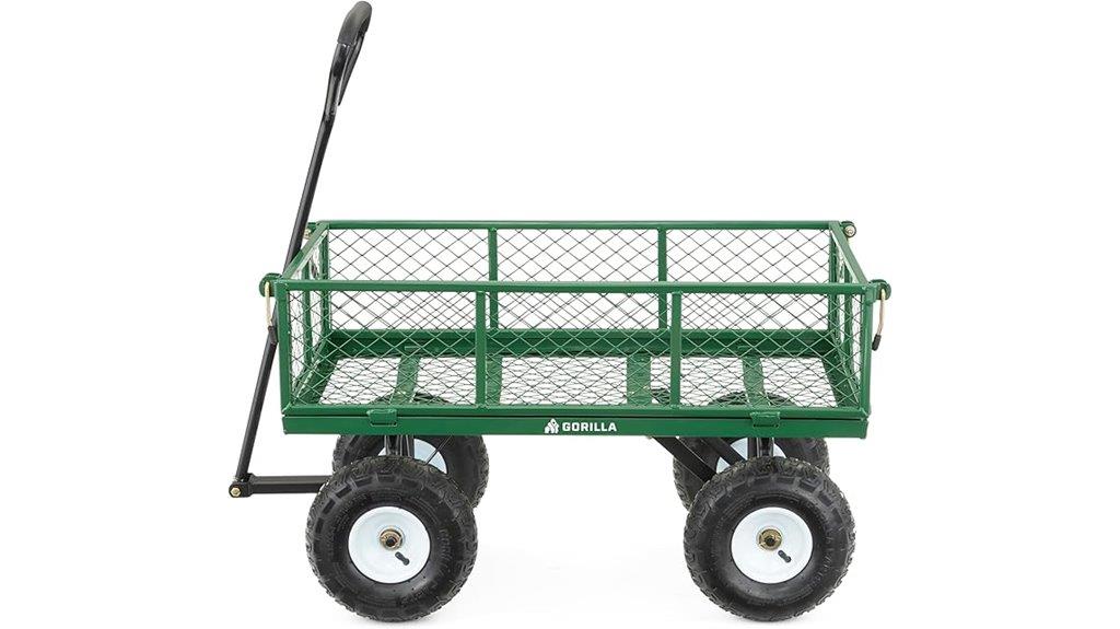 heavy duty steel garden cart