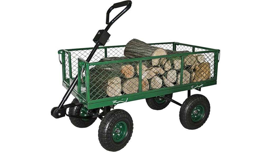 heavy duty steel garden cart