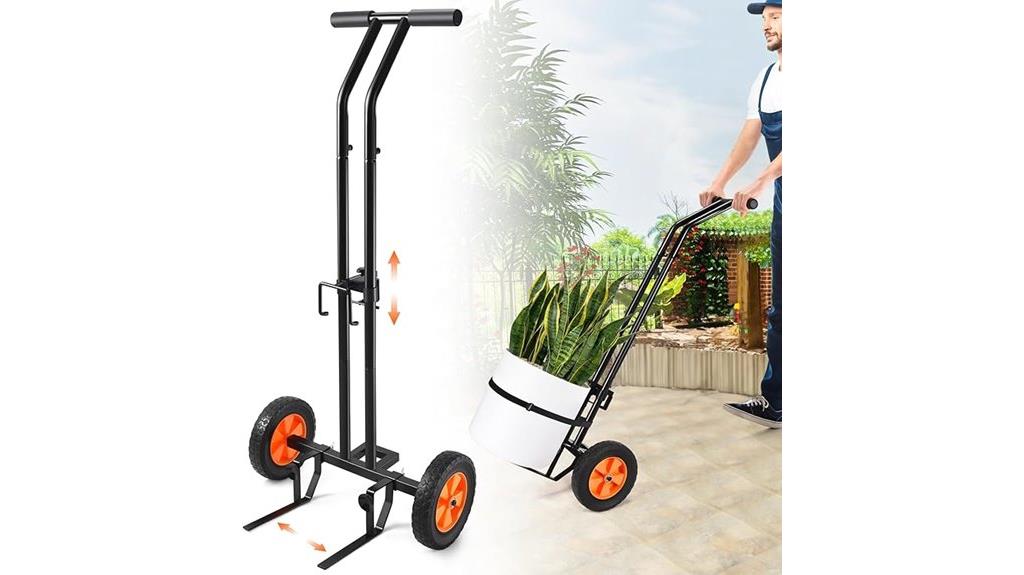 heavy duty wheeled plant cart