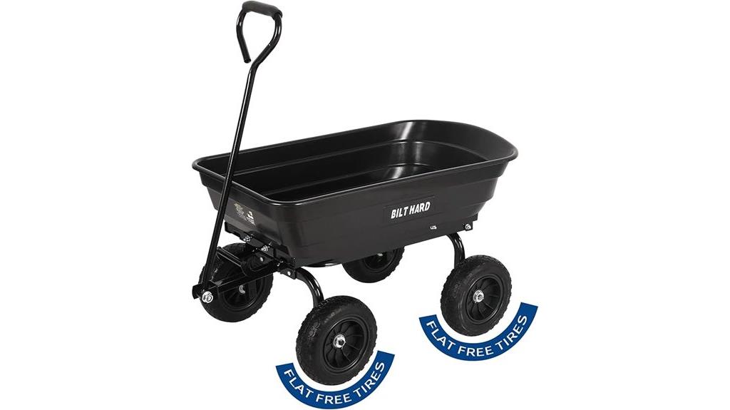 heavy duty yard dump cart