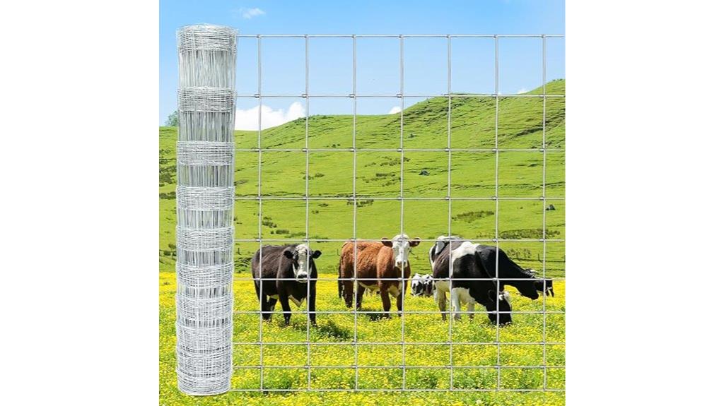 heavy zinc coated cattle fence