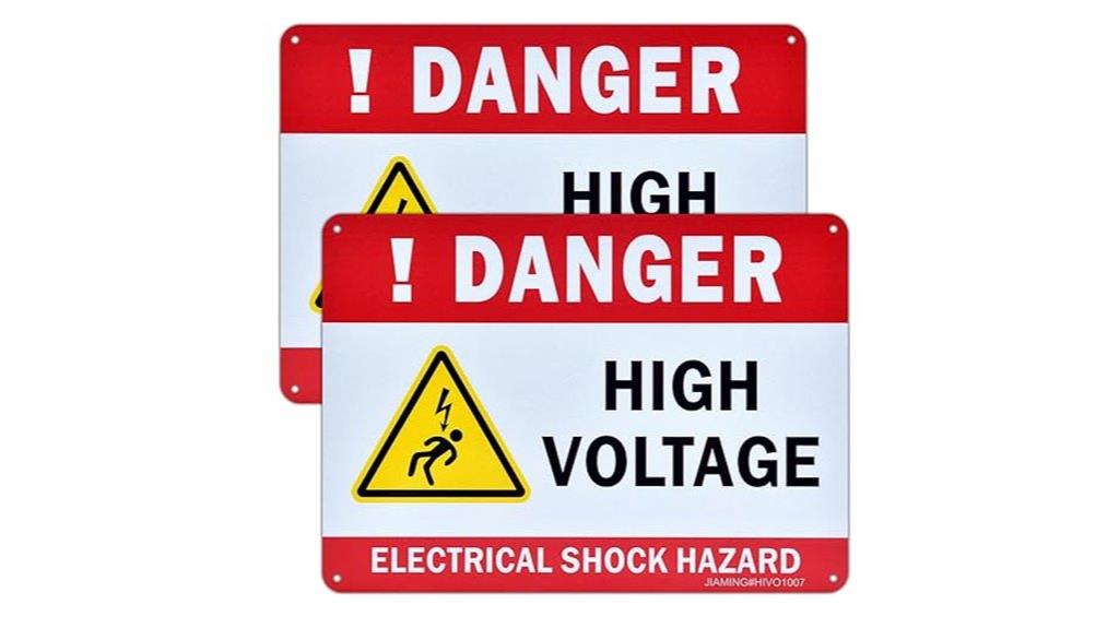 high voltage reflective signs