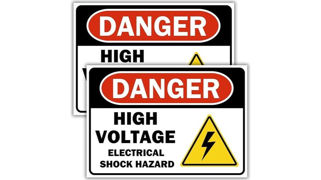 high voltage warning signs