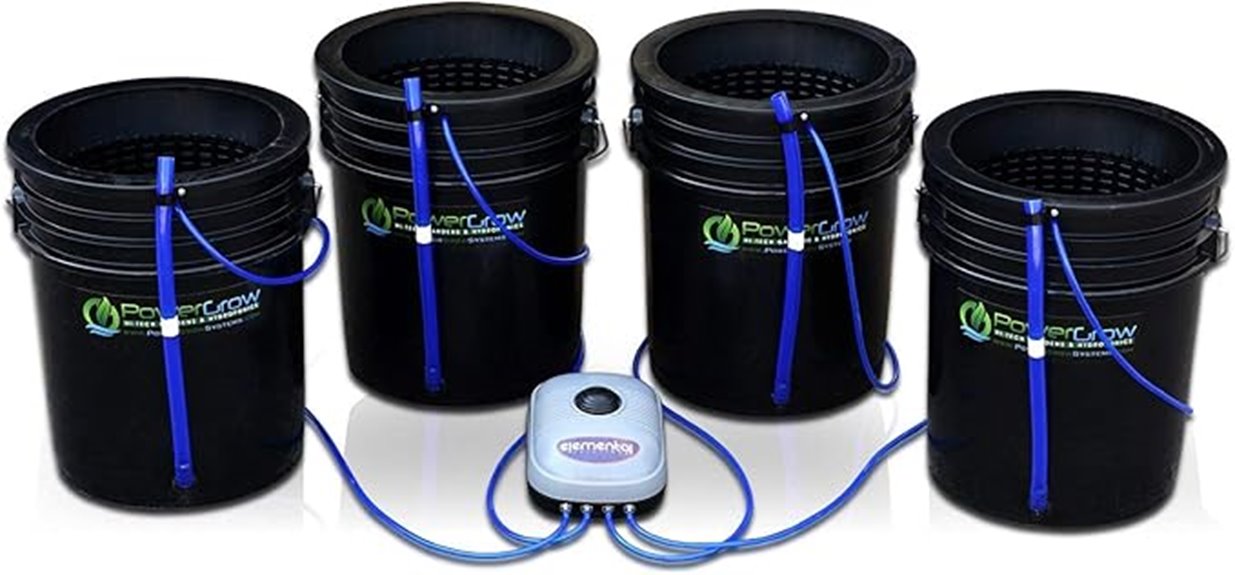 hydroponic bubbler bucket kit