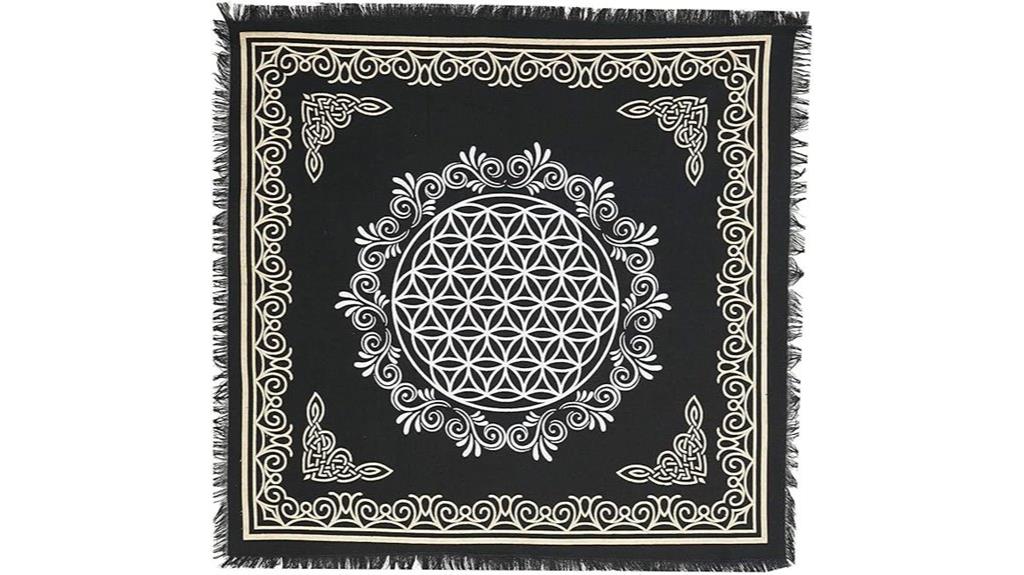 indian wiccan sacred flower cloth