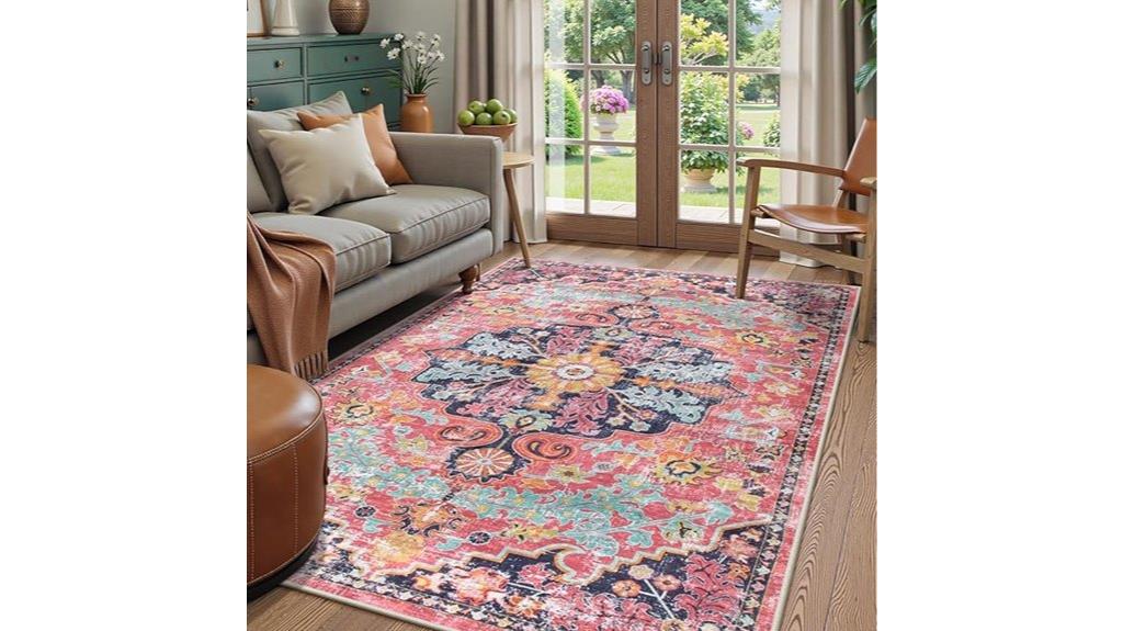 lahome bohemian floral rug