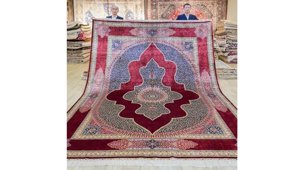 large 9x12ft silk rug