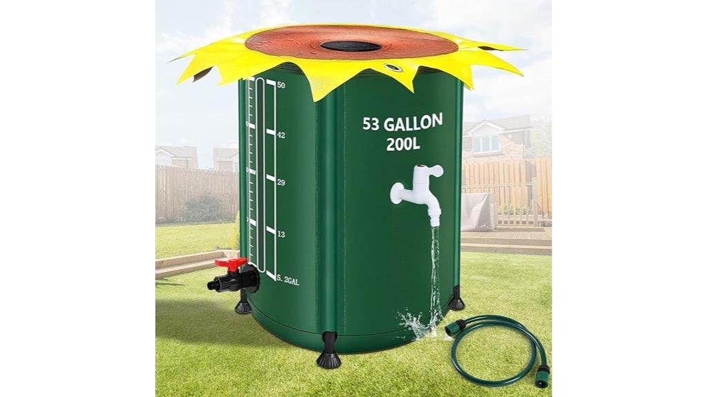 large collapsible rain barrel