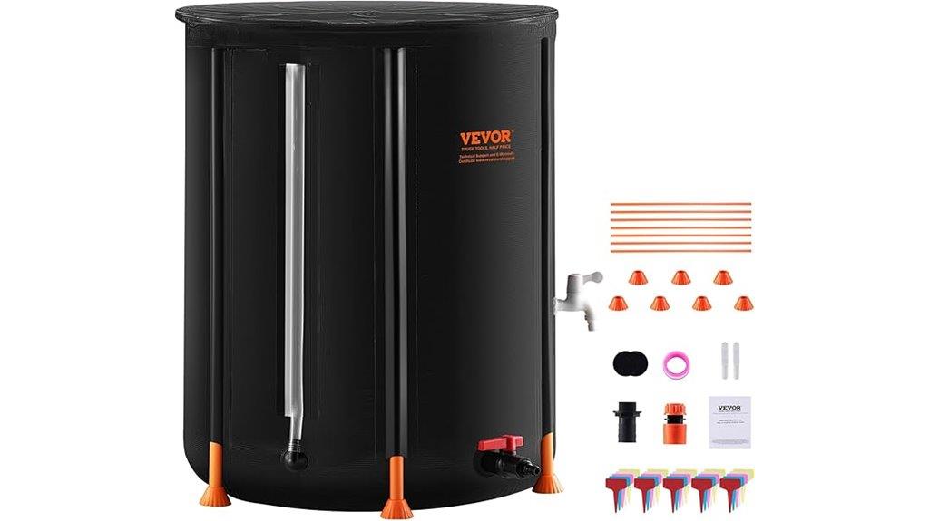 large collapsible rain barrel