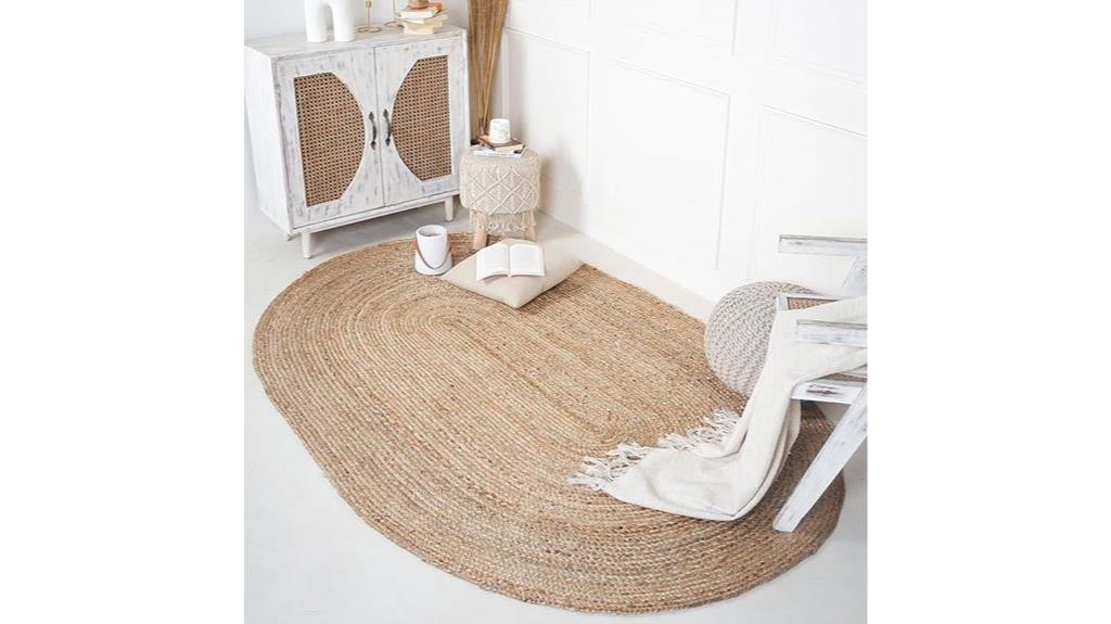 large natural jute rug