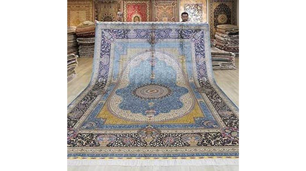 large silk handwoven carpet