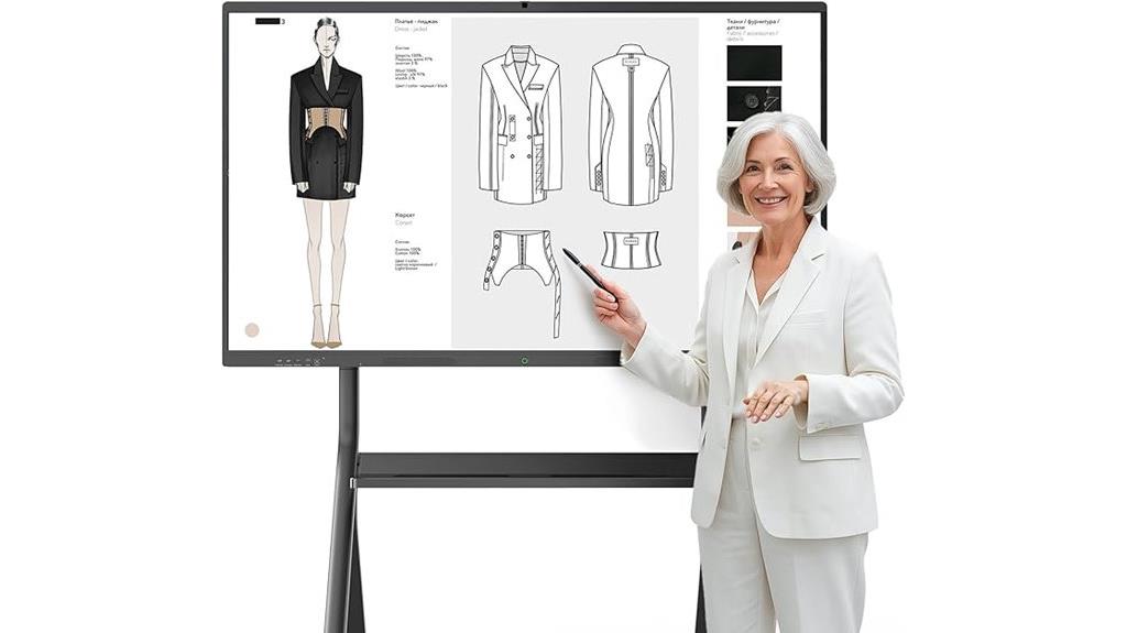 large touchscreen educational display