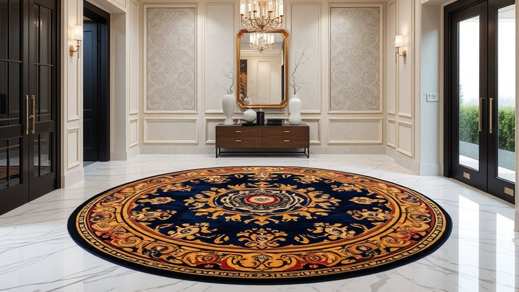 luxury yilong foyer rugs