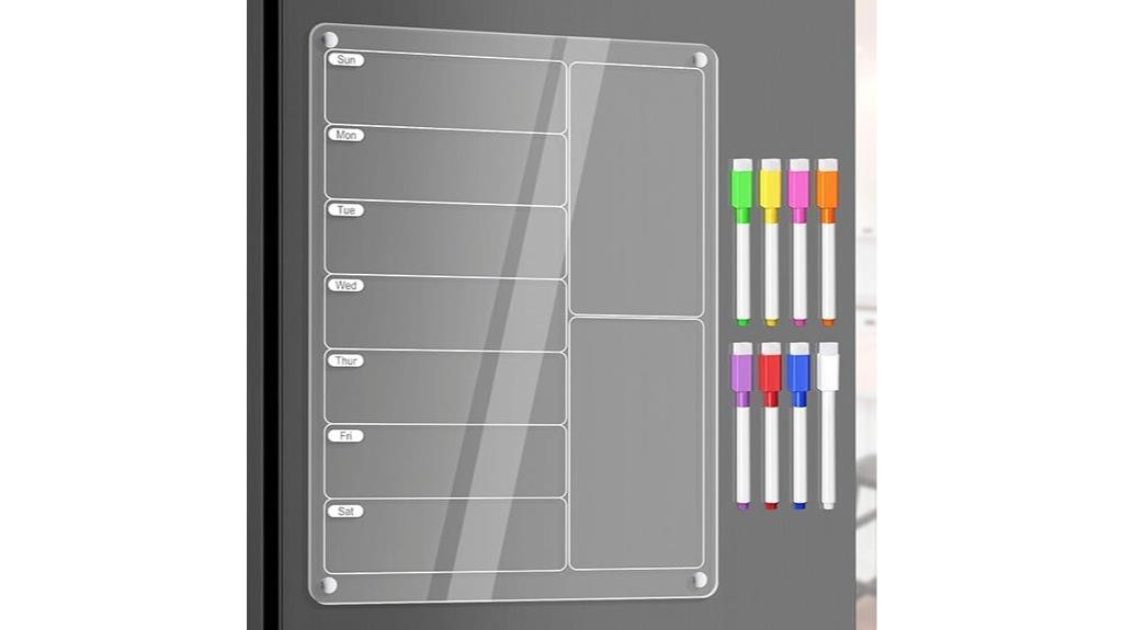 magnetic kitchen meal planner