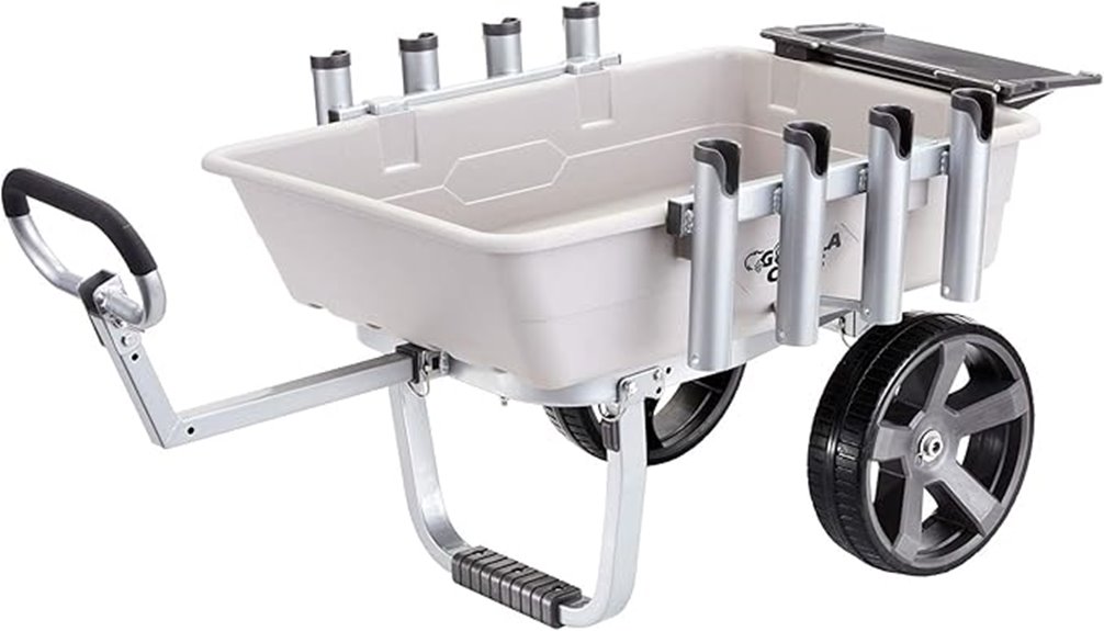 marine grade aluminum cart