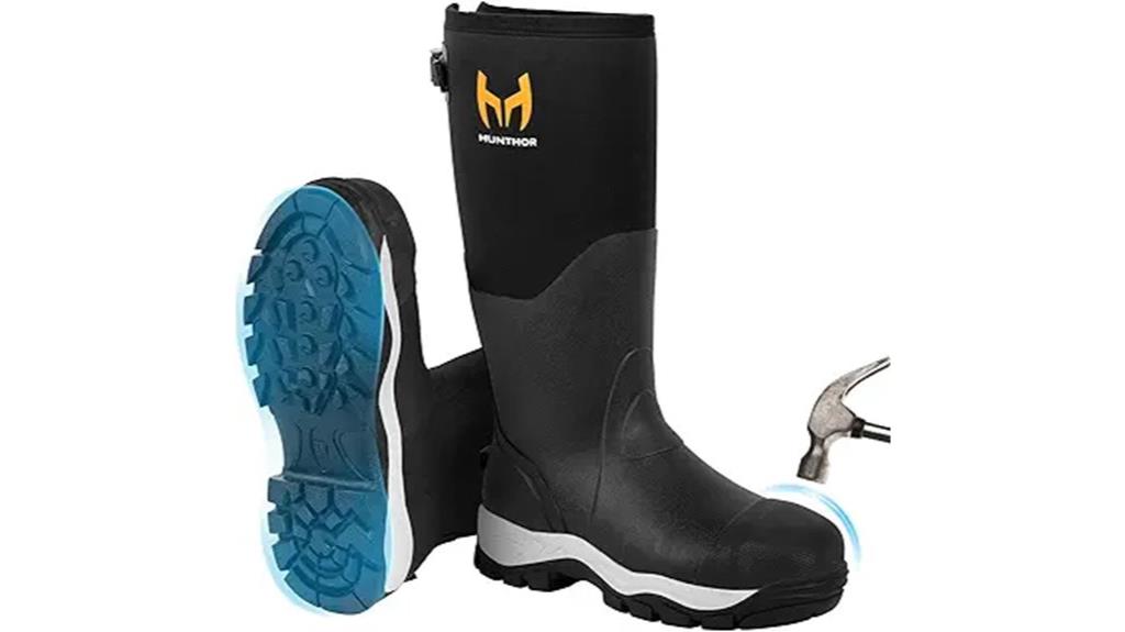 men s steel toe rubber boots