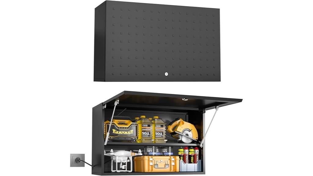 metal cabinet with adjustable shelf