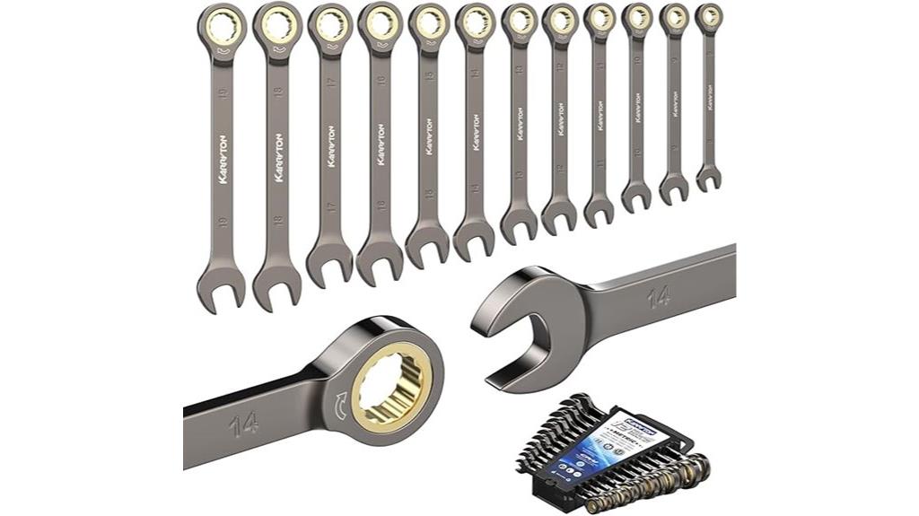 metric ratcheting wrench set