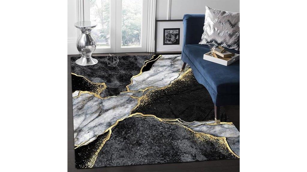 modern grey gold marble