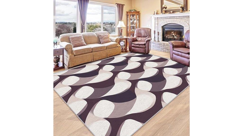 modern washable non slip rug