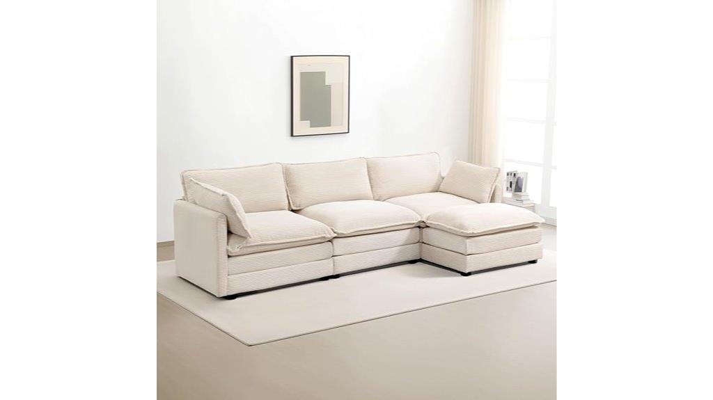 modular l shaped sofa