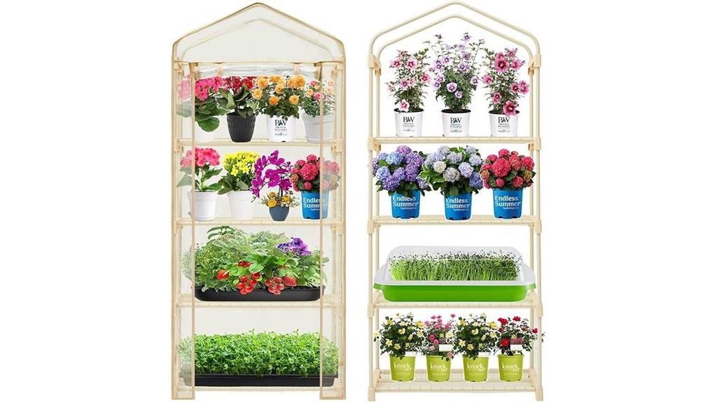 multi tiered greenhouse garden