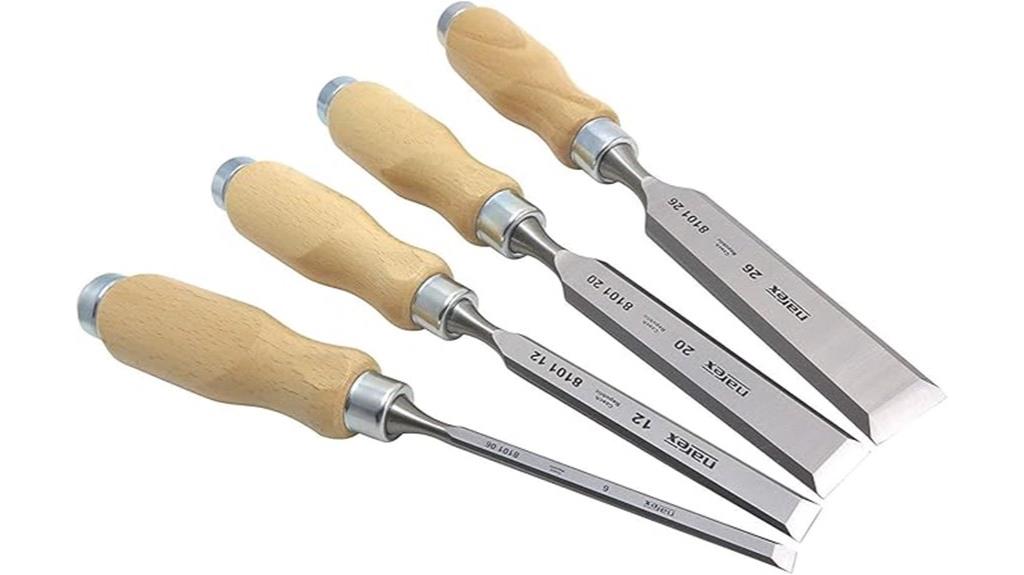 narex 4 piece bevel chisels