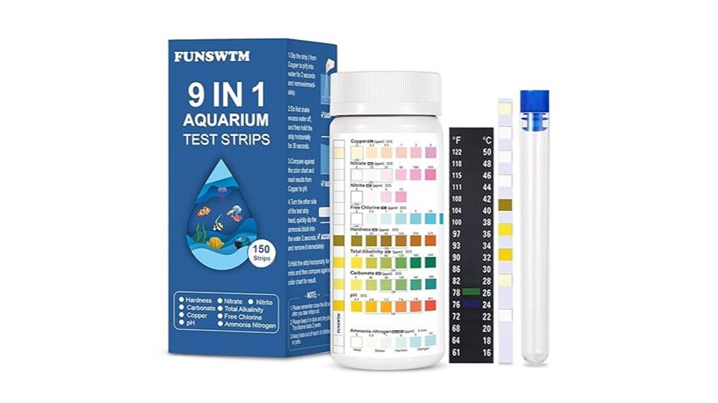 nine in one aquarium test strips