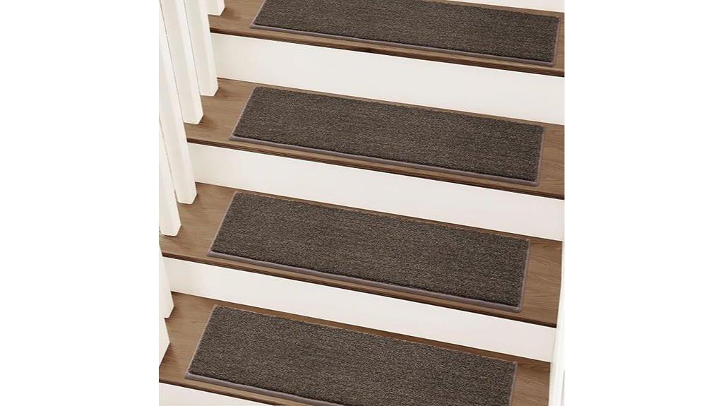 non slip brown stair treads