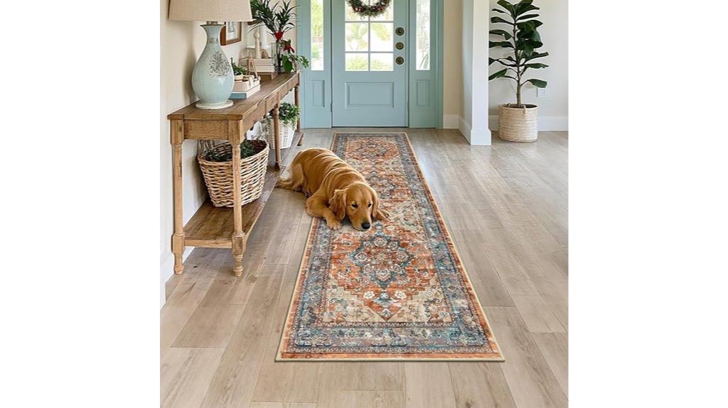 non slip washable hallway rug