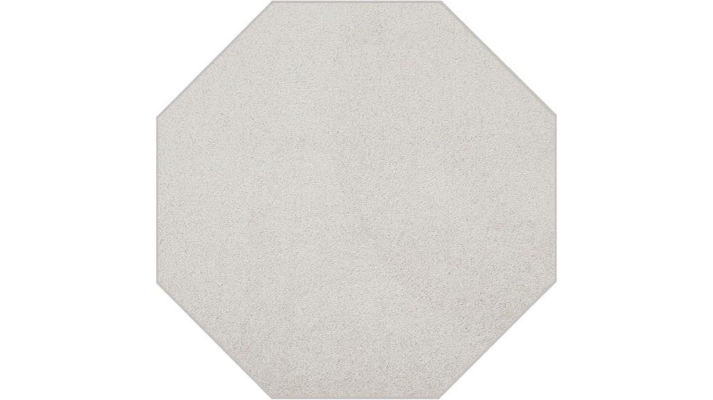 off white octagon area rug