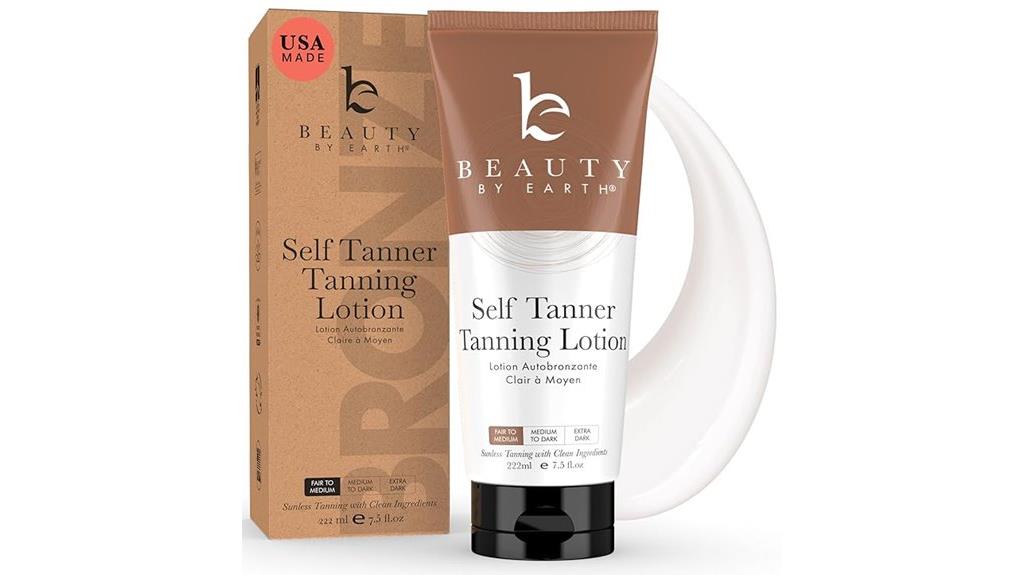 organic self tanning lotion