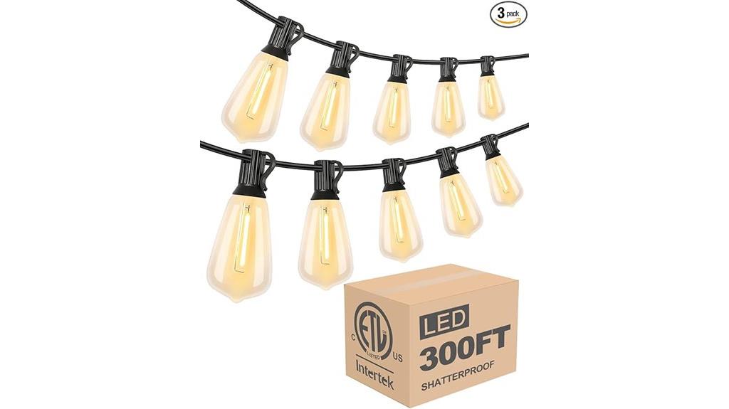outdoor vintage bulb string