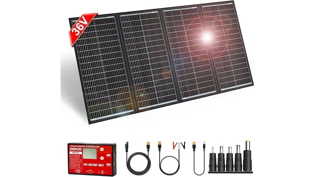 portable 36v solar panel