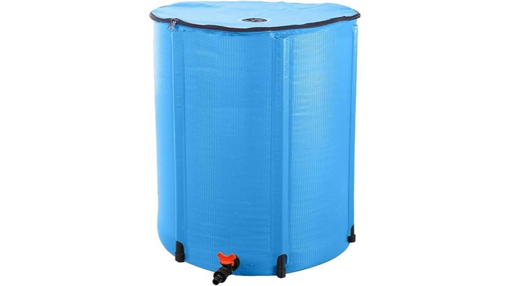 portable 50 gallon rain barrel