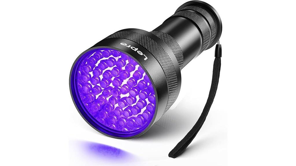 portable 51 led uv flashlight