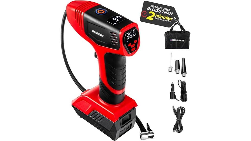 portable inflator with gauge