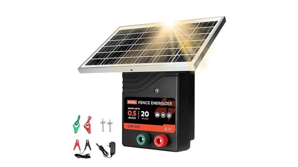 portable solar fence charger